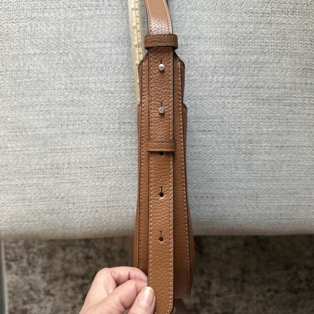 Kate Spade Leila Pebbled Leather Crossbody Purse Warm Ginger Minimalist Classic - Picture 15 of 16